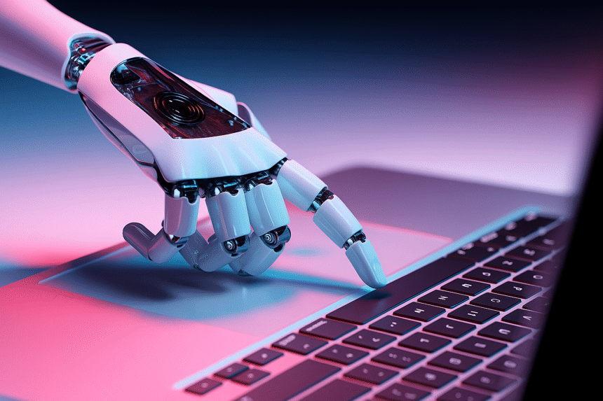 What is Generative Engine Optimization explained in a robotic image form