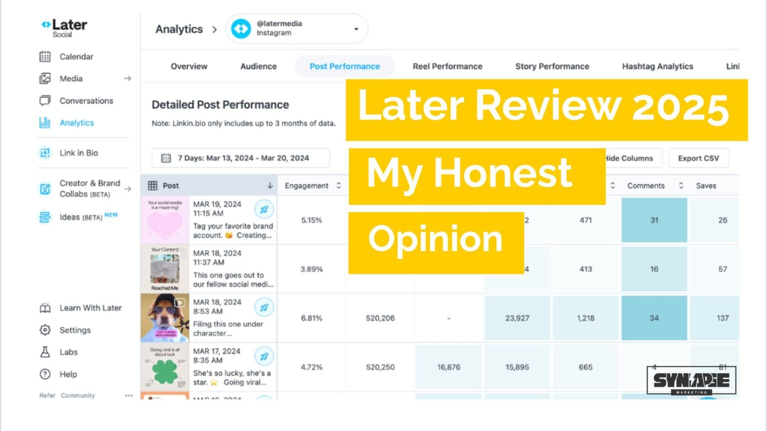 Later Review for 2025