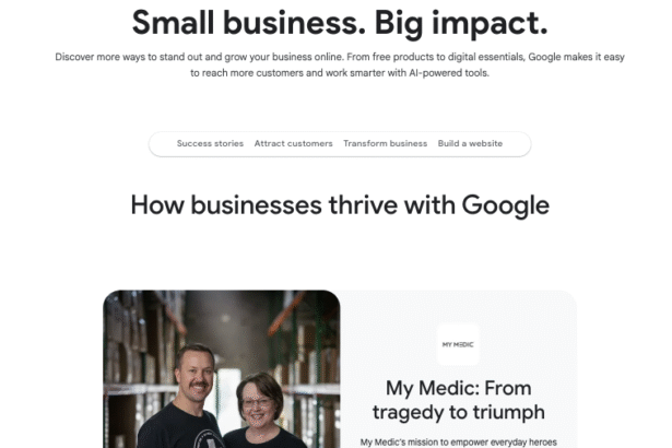 Google small business resource hub